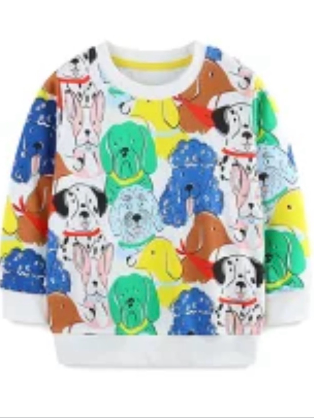 Mini Boden Colorful Puppy Print Sweatshirt - Multi - 2-3T